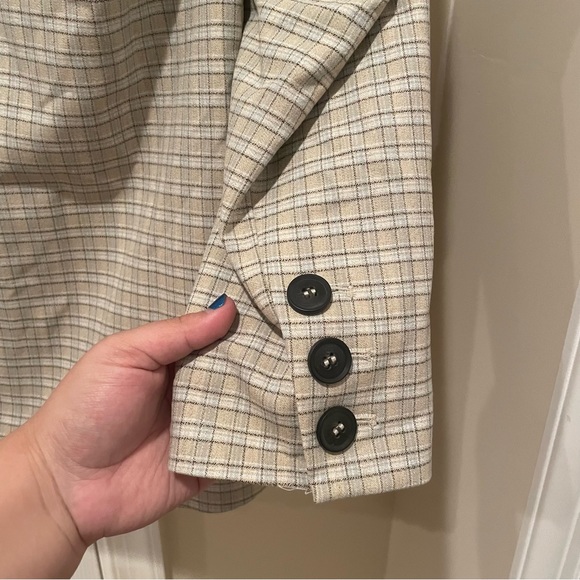 NWT Free People Cali Plaid Blazer - Picture 9 of 12
